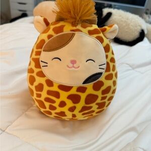 Squishmallows Cam Cat Cameron In Giraffe Costume Plush Stuffed Animal toy 7.5 IN